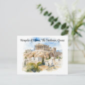 Echoes of Antiquity, Bewaker van de Akropolis Briefkaart (Staand voorkant)