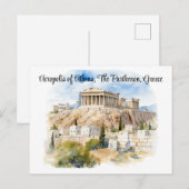 Echoes of Antiquity, Bewaker van de Akropolis Briefkaart (Voorkant / Achterkant)