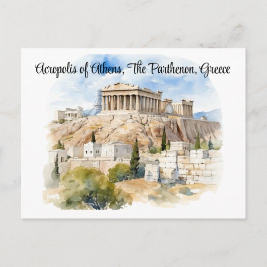 Echoes of Antiquity, Bewaker van de Akropolis Briefkaart (Voorkant)