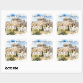 Echoes of Antiquity, Bewaker van de Akropolis Vierkante Sticker (Vel)