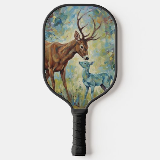 Echoes of Antlers and Light Pickleball Paddle (Achterkant)