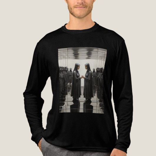 Echoes of Devotion/Artistic Long Sleeve Tee Tri-Blend Shirt (Voorkant volledig)