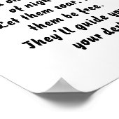 Echoes of Dreams inspirerend minigedicht Poster (Hoek)