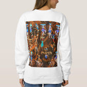 Echoes of Empowerment: March 8th Trui (Achterkant)