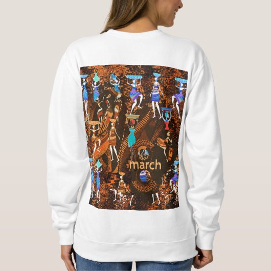 Echoes of Empowerment: March 8th Trui (Achterkant)