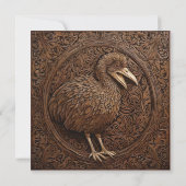 Echoes of Extinction: Dodo Wood Art Kaart (Achterkant)