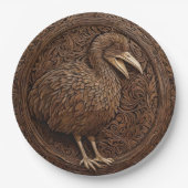 Echoes of Extinction: Dodo Wood Art Papieren Bordje (Voorkant)