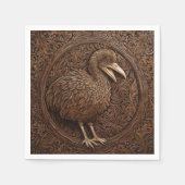 Echoes of Extinction: Dodo Wood Art Servet (Voorkant)