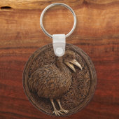 Echoes of Extinction: Dodo Wood Art Sleutelhanger (Voorkant)
