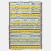 Echoes of Knossos: Minoïsch geïnspireerde gooi dek Deken (Voorkant Verticaal)