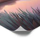 Echoes of Light - Dromerige Mountain Lake Sunrise Poster (Hoek)