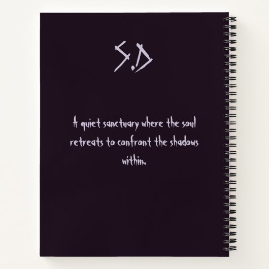 ECHOES OF SHATTERED SHADOWS Shell of Darkness Notitieboek (Achterkant)