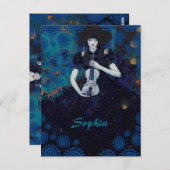 Echoes of Silence: A Violin’s Song of Healing Briefkaart (Voorkant / Achterkant)