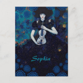 Echoes of Silence: A Violin’s Song of Healing Briefkaart