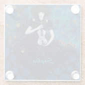 Echoes of Silence: A Violin’s Song of Healing Glazen Onderzetter (Achterkant)