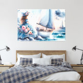Echoes of the Tide Canvas Afdruk (Insitu (Slaapkamer))