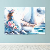 Echoes of the Tide Canvas Afdruk (Insitu (Houten vloer))