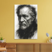 Echoes of Time: de stille veerkracht van de oudere Canvas Afdruk (Insitu (Woonkamer))