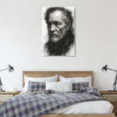 Echoes of Time: de stille veerkracht van de oudere Canvas Afdruk (Insitu (Slaapkamer))