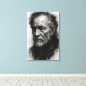 Echoes of Time: de stille veerkracht van de oudere Canvas Afdruk (Insitu (Houten vloer))