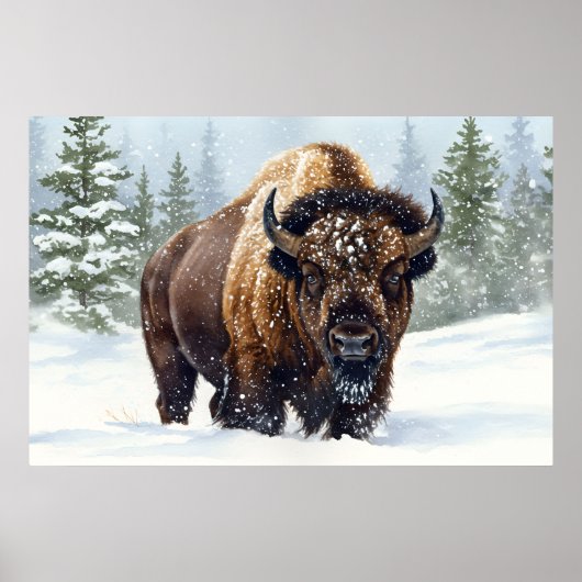 Echoes of Winter: het rijk van de bizons Poster (Voorkant)