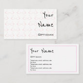 "Echoes" Opticiaanse Visitekaartjes (Voorkant / Achterkant)