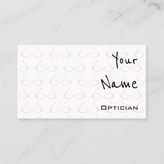 "Echoes" Opticiaanse Visitekaartjes (Voorkant)