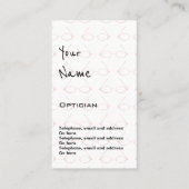 "Echoes" Optician Price Cards Visitekaartje (Voorkant)