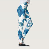 Echoes van de Groovy: Boho Waterverf Pattern Leggings (Rechts)