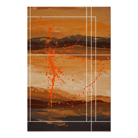 Echoes van de woestijn perfect poster (Voorkant)