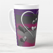 Echoes van een metalen Romance Latte Mok (Linkerhoek)