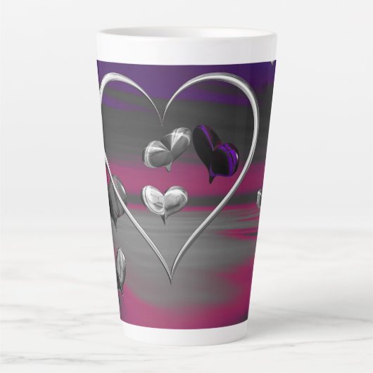 Echoes van een metalen Romance Latte Mok (Voorkant)