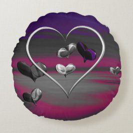 Echoes van een metalen Romance Rond Kussen