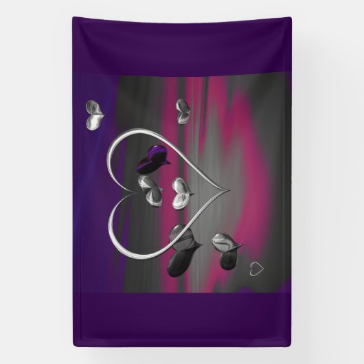 Echoes van een metalen Romance Spandoek (Verticaal)