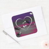 Echoes van een metalen Romance Vierkante Sticker (Envelop)
