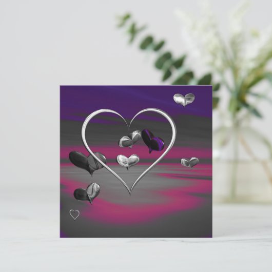 Echoes van een Metallic Romance Kaart (Staand voorkant)