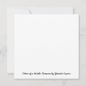 Echoes van een Metallic Romance Kaart (Achterkant)