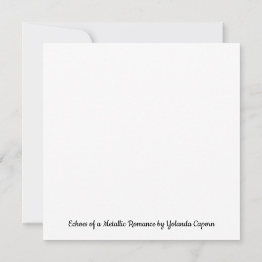 Echoes van een Metallic Romance Kaart (Achterkant)