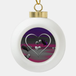 Echoes van een Metallic Romance Snowflake Ornament
