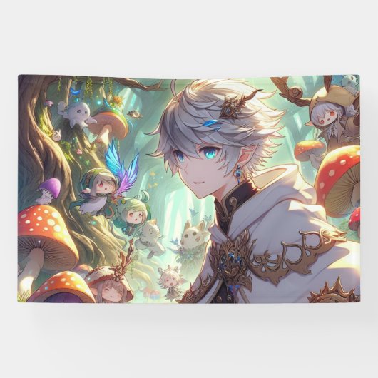 Echoes van Elven Hearts Spandoek (Horizontaal)