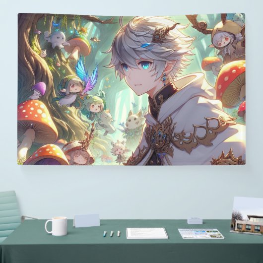 Echoes van Elven Hearts Spandoek (Beurs)