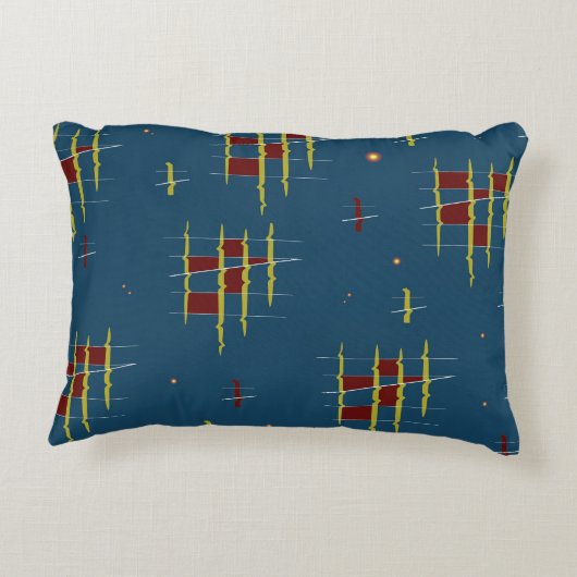 Echoes van geometrie accentkussen accent kussen (Achterkant)