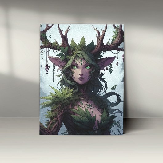 Echoes van het betoverde bos canvas afdruk