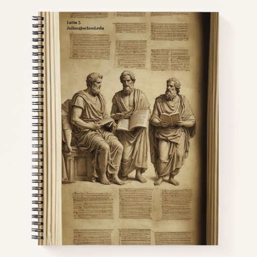 Echoes van het oude Rome: Latijn Notitieboek (Voorkant)