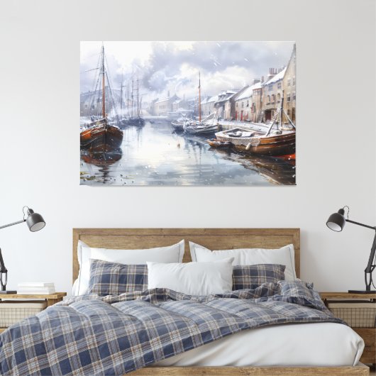 Echoes van het verleden: Victoriaans Gevist leven Canvas Afdruk (Insitu (Slaapkamer))