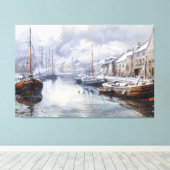 Echoes van het verleden: Victoriaans Gevist leven Canvas Afdruk (Insitu (Houten vloer))