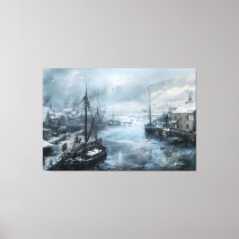 Echoes van het verleden: Victoriaans Gevist leven Canvas Afdruk