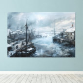 Echoes van het verleden: Victoriaans Gevist leven Canvas Afdruk (Insitu (Houten vloer))