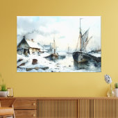 Echoes van het verleden: Victoriaans Gevist leven Canvas Afdruk (Insitu (Woonkamer))