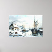 Echoes van het verleden: Victoriaans Gevist leven Canvas Afdruk (Voorkant)